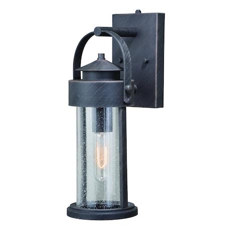 Vaxcel Cumberland 1 Light Dusk to Dawn Bronze Rustic Outdoor Wall Lantern Clear Glass T0285